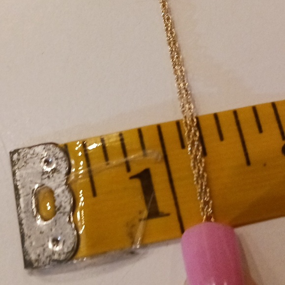 14k gold tricolor charm necklace - Picture 6 of 6